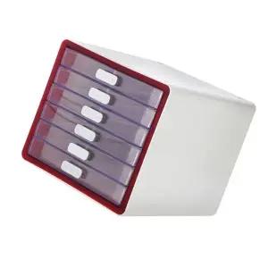 [하프클럽/]마이미니 소품함 6단 레드 220mmx250mmx199mm 1p