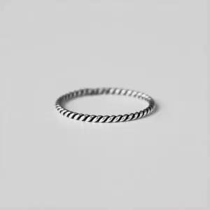 [하프클럽/](Silver925) Twist ring(1mm)