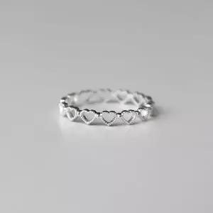 [하프클럽/](Silver925) Matt heart ring