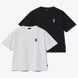YEM9SS301ABK YFM9SWB 라운드티셔츠 카라티셔츠 2PACK 엠브로이더리 댄 반팔티셔츠