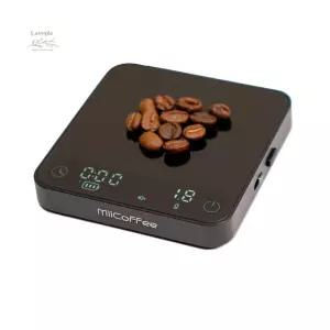 MiiCoffee 미니프레스 커피 저울 에스프레소 및 푸어오버 알루미늄 바디 글래스 탑을 위한 오토 타이머