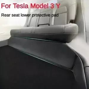Tesla Model 3 Y 풀 서라운드 쿠션 보호대 용 뒷좌석 하부 매트 킥 패드 가죽 자동차 액세서리