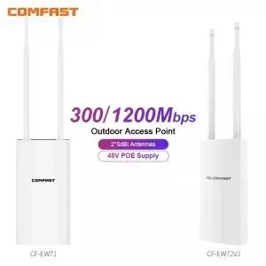Comfast AC200 야외용 액세스 포인트 고출력 24G 5GHz 기가비트 공유기 AP 리피터 장거리 WiFi 안테나