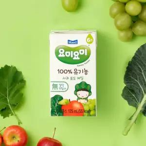 유기농 주스 사과포도케일 125ml 24팩