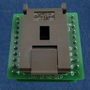 DFN8 QFN8 / WSON8 MLF8 MLP8 TO DIP8 범용 소켓/어댑터 CNVDFN8DIP8 0P 8X6MM IC 칩 BIOS 플래시