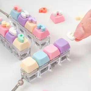 LED MBTI 키보드 키홀더 키캡 키링 만들기 2개