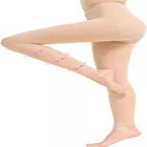 20-30mmHg 여성용 컴프레션 팬티스타킹 발 없는 하이 웨이스트 서포트 타이츠 레깅스로 순환 촉진 및 여행