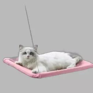 공간활용 고양이 윈도우 해먹(핑크) 고양이윈도우침대