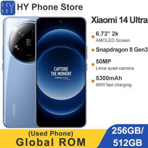 글로벌롬 샤오미 14 울트라 256GB/512GB 50MP 카메라 6.73인치 2K AMOLED 스크린 스냅드래곤 8 Gen 3 5300m
