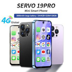 SERVO 19PRO 4G LTE 미니 스마트폰 안드로이드 12.0 시스템 4GB+128GB 플레이 스토어 WhatsApp 와이파이 핫