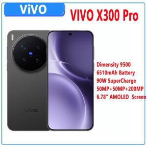 새로운 정품 vivo x300 pro 스마트폰 미디어텍 디멘시티 9500 6.78인치 120Hz 50MP OIS 90W 슈퍼차지 6510m