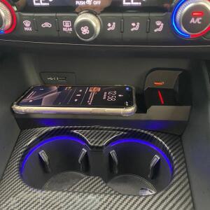 15W 차량용 무선 충전기 고속 휴대폰 충전 패드 패널 폰 홀더 (아우디 A3 8V S3 2014-2020 악세사리)
