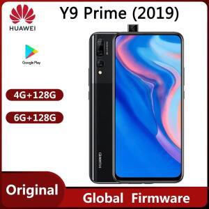 Huawei Y9 Prime(2019)4G 스마트폰 배터리 용량 4000mAh 16MP 카메라 전체 화면 잠금 해제 중고 휴대폰
