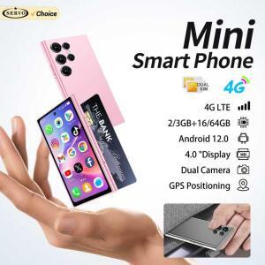 SERVO S27 미니 4G LTE 귀여운 스마트폰 안드로이드 12.0 OS 16GB/64GB ROM 플레이 스토어 GPS 4.0인치 화