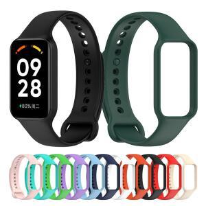 호환용 샤오미 Xiaomi 스마트 밴드 8용 실리콘 손목 밴드 스트랩 Redmi Band 2용 액티브 팔찌 시계 밴드