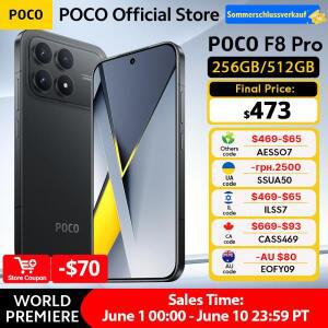 최신 POCO F8 Pro 5G 글로벌 버전 스마트폰 256GB 512GB 스냅드래곤 8 엘리트 6.59인치 120Hz 하이퍼RGB AM