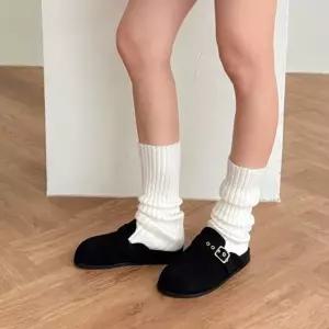 버클 스트랩 커버 라운드토 심플 블로퍼 모던 여성화 SS시즌