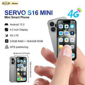 SERVO S16 미니 안드로이드 포켓 스마트폰 4G LTE 16GB/64GB ROM 플레이 스토어 WhatsApp WiFi 핫스팟 듀얼