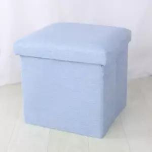 패브릭 사각 스툴 접이식 다용도 수납 공간박스 30cm