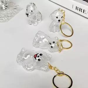 [하프클럽/]반려견 털 보관 케이스 4P 투명 강아지 고양이 수집용