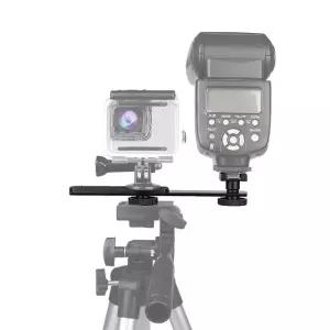 LED 브라켓 핫슈 크로스바 마운트 연장 조명 DSLR 카메라 라이트 (W4AF39E)