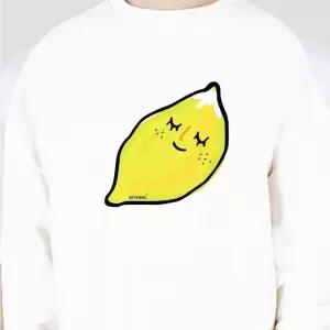 고품질 키밍 lemon 기본 맨투맨 데이트 커플룩 우정룩 데일리 (W4C891A)