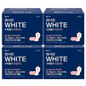 화이트 수퍼흡수 드림가드 수퍼롱 오버나이트 8p x4개