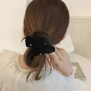 [MEL2PP6266]진주 데일리 밸벳 핀 곱창 헤어 머리 끈