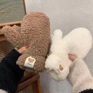 [MEL77OO566]방한 패션장갑 여성 기본 곰돌이 뽀글