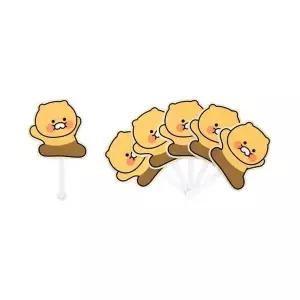 카카오 춘식이 접이식 부채 4P 여름 휴대용 손부채 캐릭터부채 (WDAE91C)