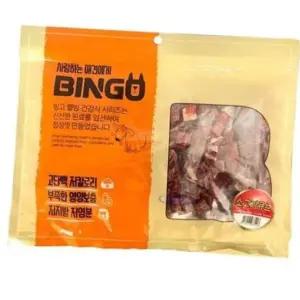 애견간식 빙고 소고기 큐브 400g 10팩 1타