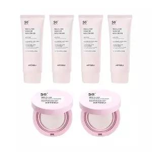 아트델리 멜라컷 톤업 선크림 50ml x4 + 선쿠션 15g x2_24482516_587813