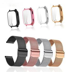 Redmi Watch 5 액티브 밴드용 금속 스트랩(케이스 화면 보호기 포함) Lite 시계 팔찌