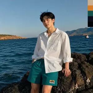 [옷자락]남자 여름 데일리 루즈핏 바스락 스트링 밴딩 아웃도어 팬츠