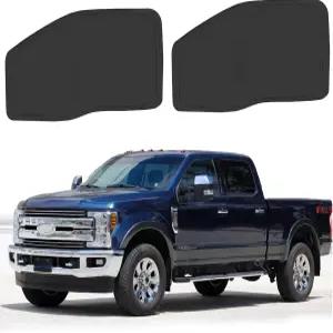 2017-2022년 F250 F350 슈퍼 듀티 액세서리 2Dr 4D 픽업 폴더블 윈도우 선쉐이드 선바이저 프로텍터 사이드