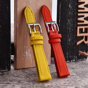 나토벨트 고품질 혼합 가죽 나일론 시계줄 퀵 릴리즈 세일클로스 스트랩 18mm 20mm SKX007