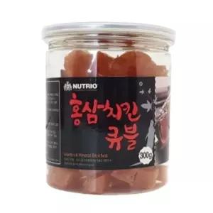 고품질 애견간식 뉴트리오 홍삼치킨 큐블 1통 300g 애견간식 강아지간식 (W52A57F)