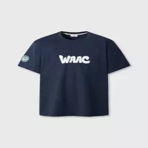 [ 골프 WAAC] [WAAC X ERIC] 맨 그래픽 크루넥 탑 네이비 WMTCM26542 NYX