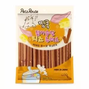 애견간식 펫츠루트 찜쿡 닭가슴살 치즈 츄러스 400g (W5357FB)