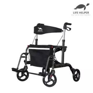 라이프헬퍼 2in1 실버카 R7 (보행보조차/간이휠체어) 실버보행기 노...