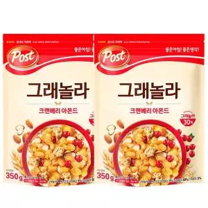 동서 포스트 그래놀라 크랜베리아몬드 350g X 2개