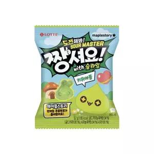 롯데 메이플스토리 짱셔요 키위애플 52g x 3개