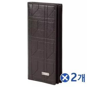 TBZ 모던한 인조가죽 장지갑 다크브라운x2개 스타일리쉬룩 예쁜지갑