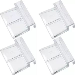 MEOTOT 4pcs 아크릴 어항 브래킷 - 5mm 수족관 지지 도구 투명 유리 커버 클립 홀더