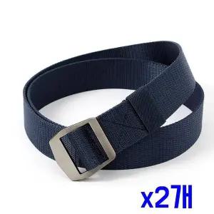 TBZ 가벼운 패브릭 캐주얼 벨트(120cm) (네이비) x2개