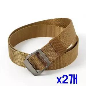 TBZ 가벼운 패브릭 캐주얼 벨트(120cm) (브라운) x2개