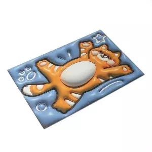 [오너클랜]TBZ 3D 착시효과 고양이 규조토 발매트 베란다매트
