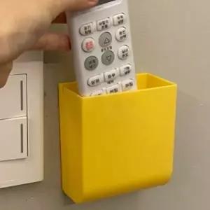 [하프클럽/]리모컨거치대 다용도 벽부착 수납정리함 랜덤색상