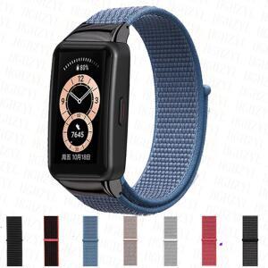 화웨이호환 Band6 Correa Smartwatch 교체 벨트 용 새 나일론 팔찌 명예 밴드 6 7 Pro 스트랩  스포츠