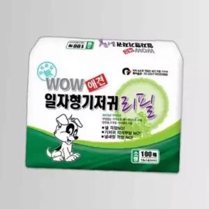 강아지 애견용 일자형 기저귀 리필용 소형 100매